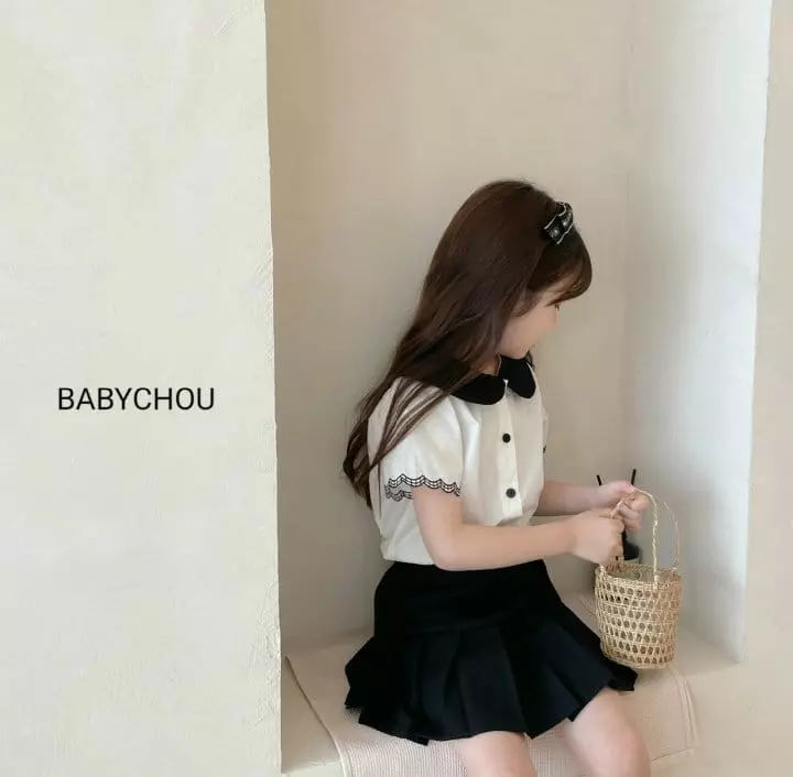 Babychou - Korean Children Fashion - #minifashionista - Scrup Blouse - 5