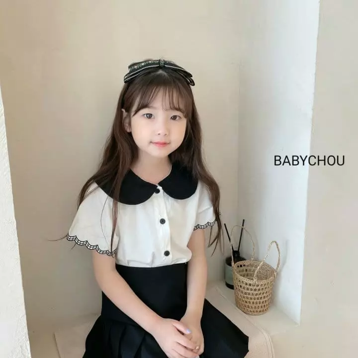 Babychou - Korean Children Fashion - #prettylittlegirls - Scrup Blouse - 6