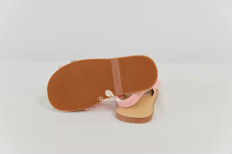 Babyzzam - Korean Children Fashion - #Kfashion4kids - 3 Frill Sandals Pink  - 6