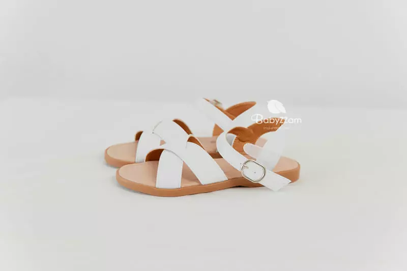 Babyzzam - Korean Children Fashion - #Kfashion4kids - Chu Chu Sandals White - 5