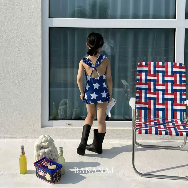 Banana J - Korean Children Fashion - #prettylittlegirls - Star Ribbon Swimwear - 4
