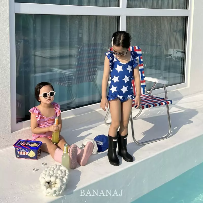 Banana J - Korean Children Fashion - #childrensboutique - Star Ribbon Swimwear - 6