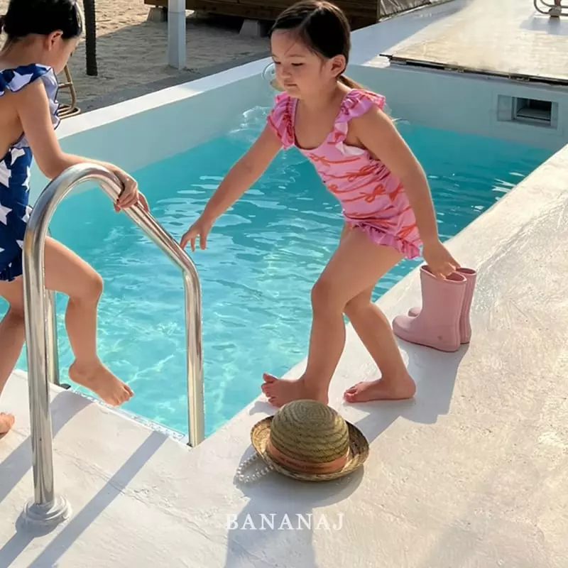 Banana J - Korean Children Fashion - #fashionkids - Star Ribbon Swimwear - 9
