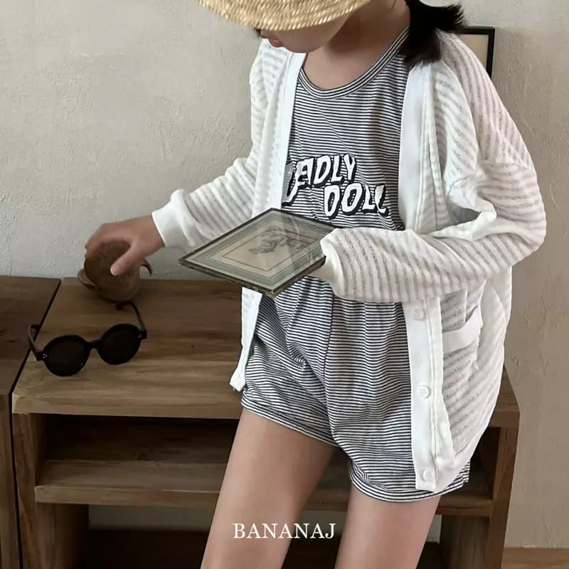 Banana J - Korean Children Fashion - #kidsshorts - Summer Cardigan - 7