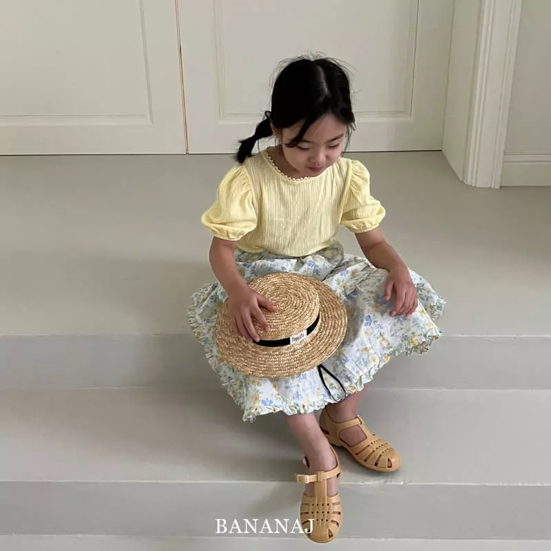 Banana J - Korean Children Fashion - #kidsstore - Ann Puff Tee - 2