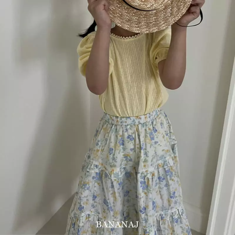 Banana J - Korean Children Fashion - #kidzfashiontrend - Ann Puff Tee - 3