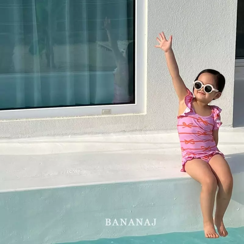 Banana J - Korean Children Fashion - #magicofchildhood - Star Ribbon Swimwear