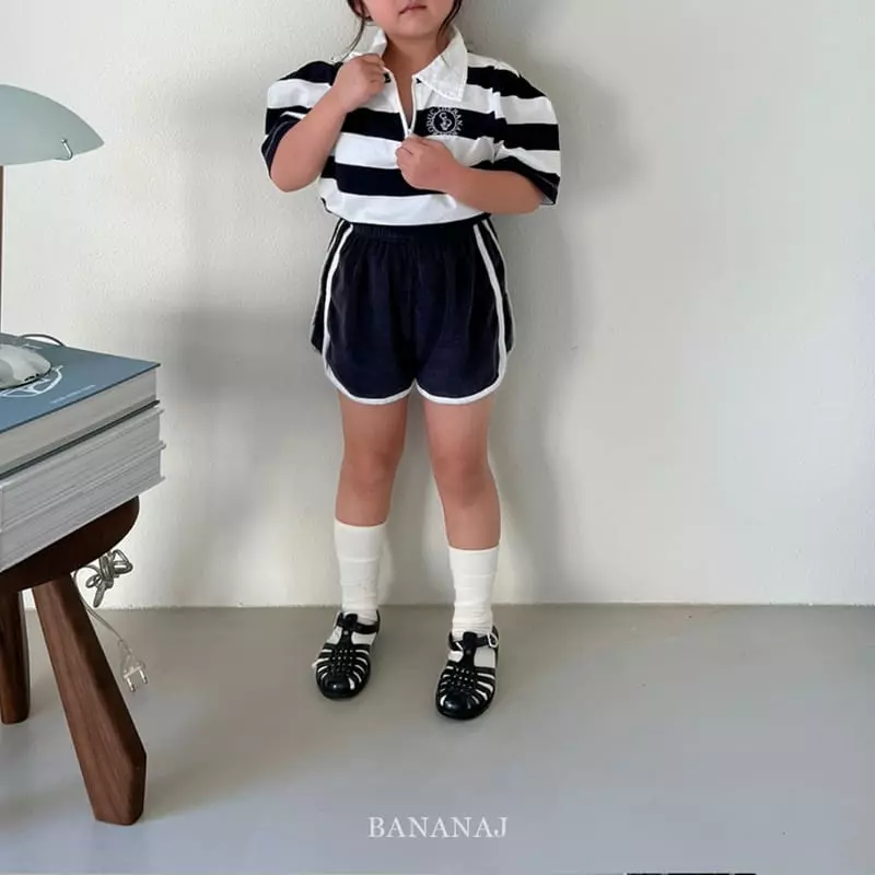 Banana J - Korean Children Fashion - #todddlerfashion - Shine Collar Tee - 6