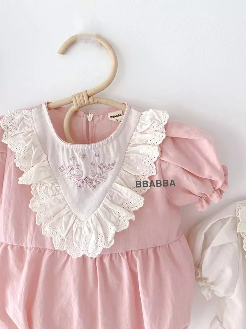 Bbabba - Korean Baby Fashion - #babyboutique - If Embroidery Bodysuit - 6