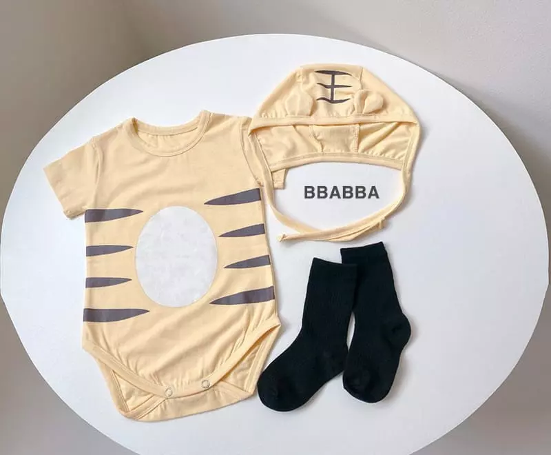 Bbabba - Korean Baby Fashion - #babyfashion - Tiger Bodysuit with Bonnet