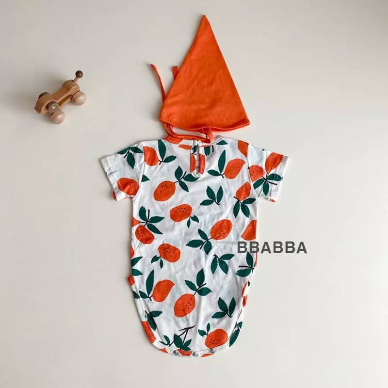 Bbabba - Korean Baby Fashion - #babyfashion - Lemon Bodysuit with Bonnet - 12