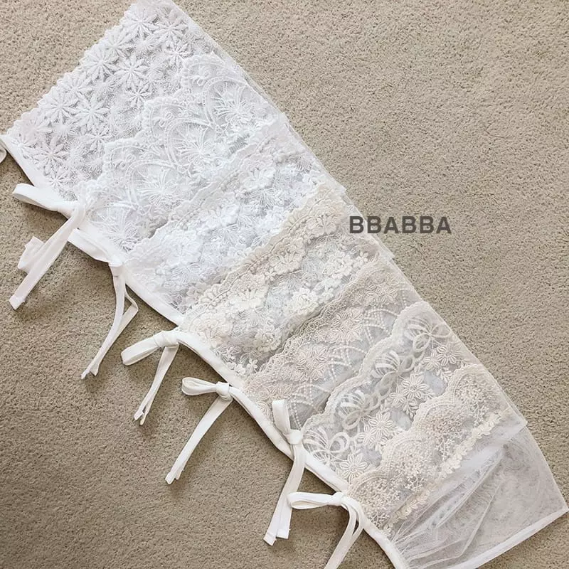 Bbabba - Korean Baby Fashion - #babygirlfashion - Lace Bonnet - 8