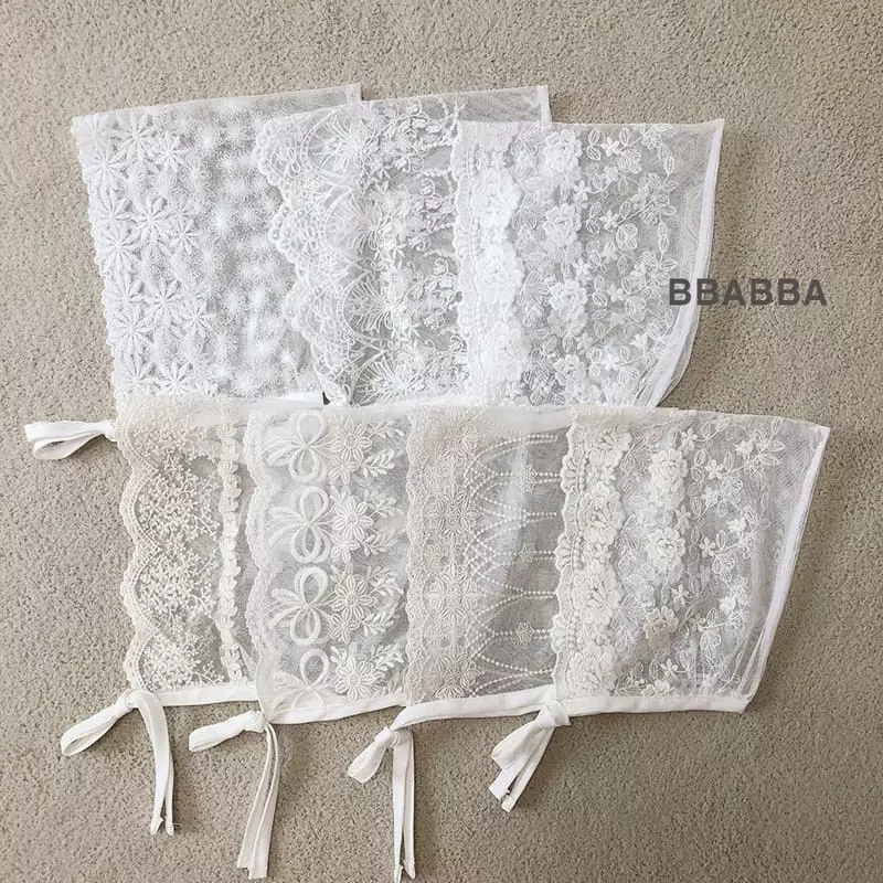 Bbabba - Korean Baby Fashion - #babylifestyle - Lace Bonnet - 9