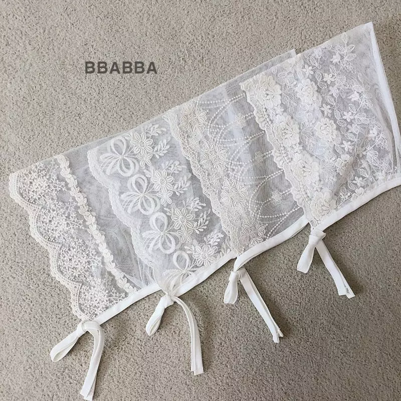 Bbabba - Korean Baby Fashion - #babyoninstagram - Lace Bonnet - 10