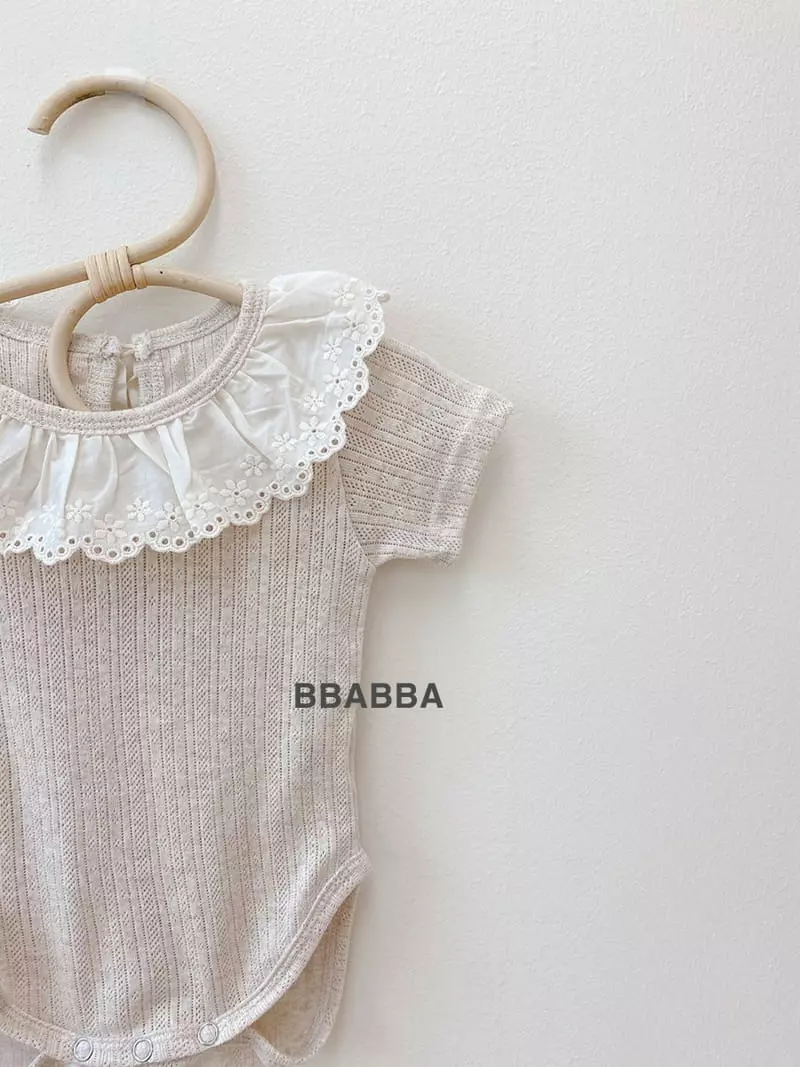 Bbabba - Korean Baby Fashion - #babyoninstagram - Frill Eyelet Bodysuit - 9
