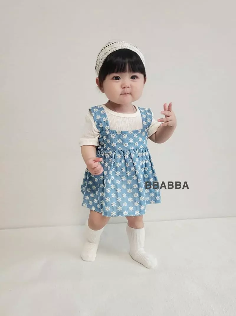 Bbabba - Korean Baby Fashion - #babyootd - Denim Bustier - 3