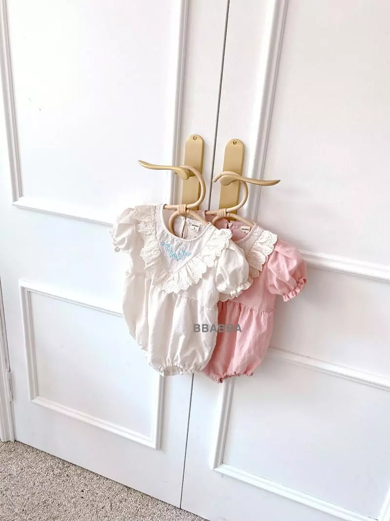 Bbabba - Korean Baby Fashion - #babyoutfit - If Embroidery Bodysuit