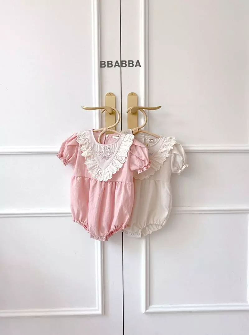 Bbabba - Korean Baby Fashion - #babyoutfit - If Embroidery Bodysuit - 2