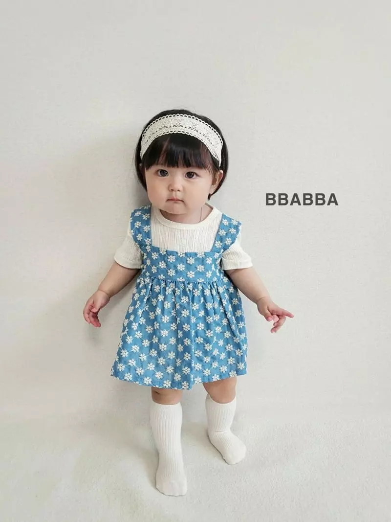 Bbabba - Korean Baby Fashion - #babyoutfit - Denim Bustier - 5