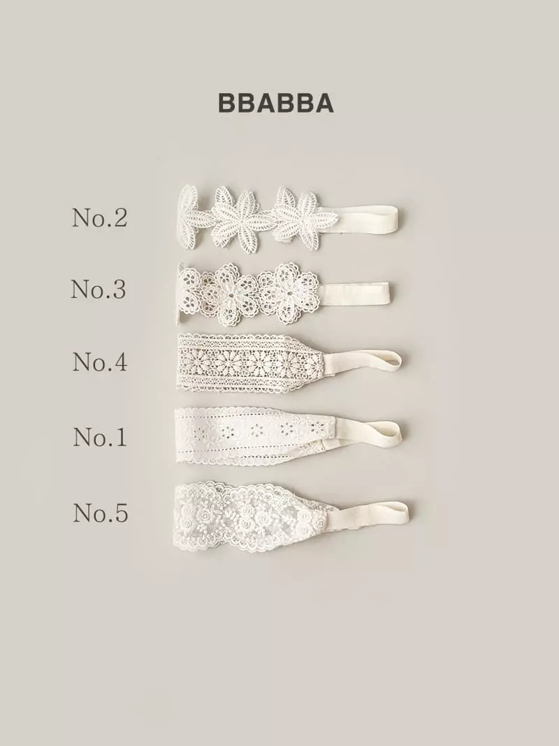 Bbabba - Korean Baby Fashion - #onlinebabyboutique - Lace Hairband - 2