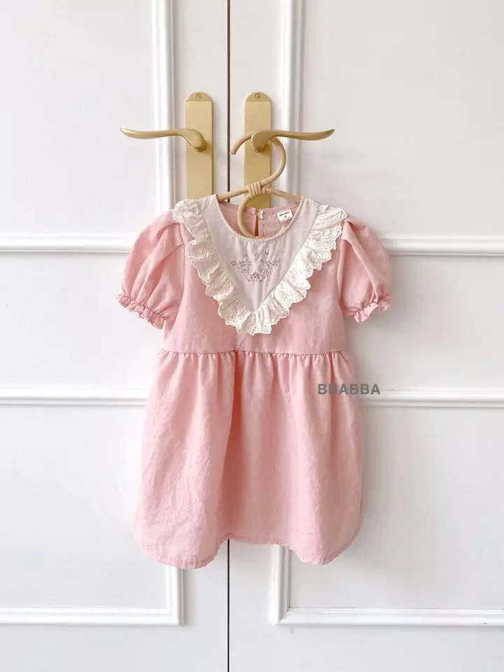 Bbabba - Korean Children Fashion - #childofig - If Embroidery One-piece - 8