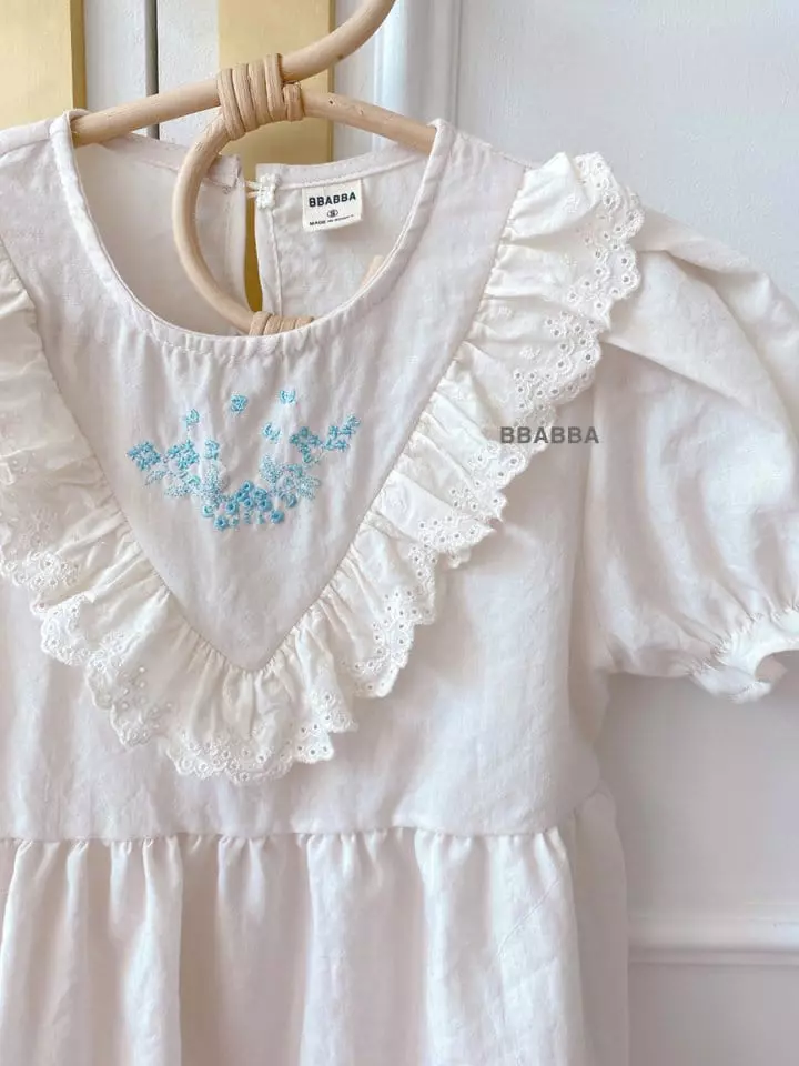 Bbabba - Korean Children Fashion - #childrensboutique - If Embroidery One-piece - 9