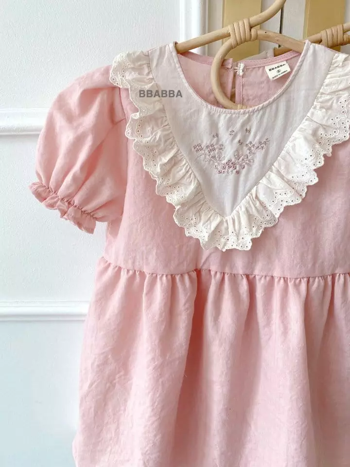 Bbabba - Korean Children Fashion - #designkidswear - If Embroidery One-piece - 10