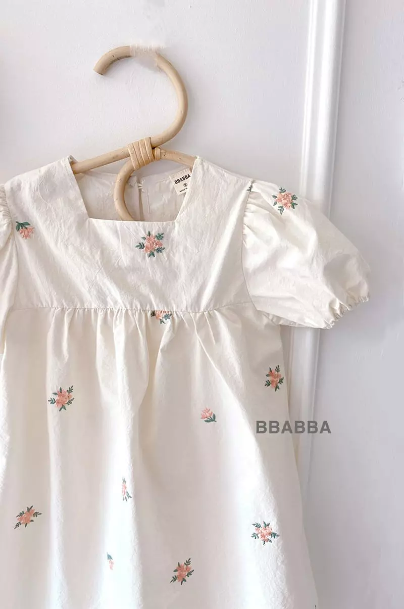 Bbabba - Korean Children Fashion - #kidsshorts - Rielar Embroidery One-piece - 2