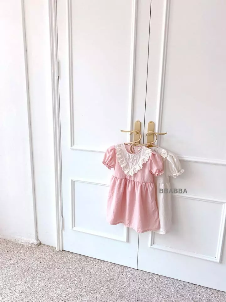 Bbabba - Korean Children Fashion - #littlefashionista - If Embroidery One-piece - 4