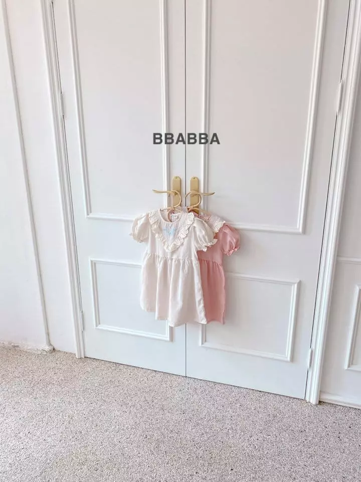 Bbabba - Korean Children Fashion - #minifashionista - If Embroidery One-piece - 5
