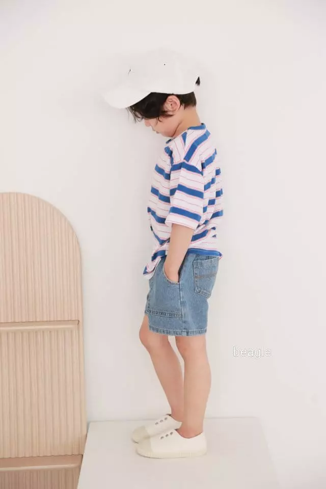 Beagle - Korean Children Fashion - #Kfashion4kids - Stripe Tee - 12