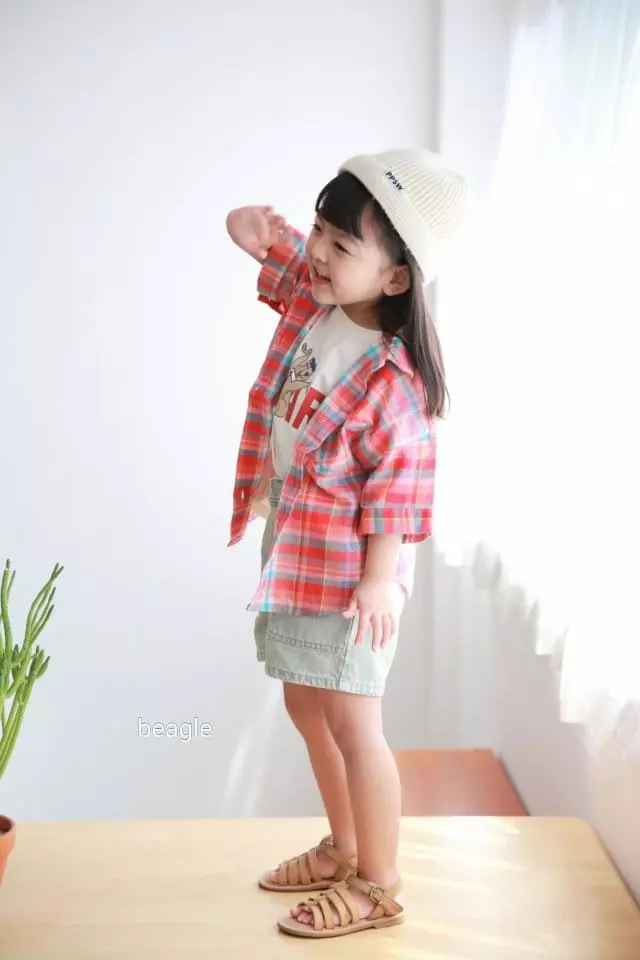 Beagle - Korean Children Fashion - #Kfashion4kids - Summer Check Shirt - 11