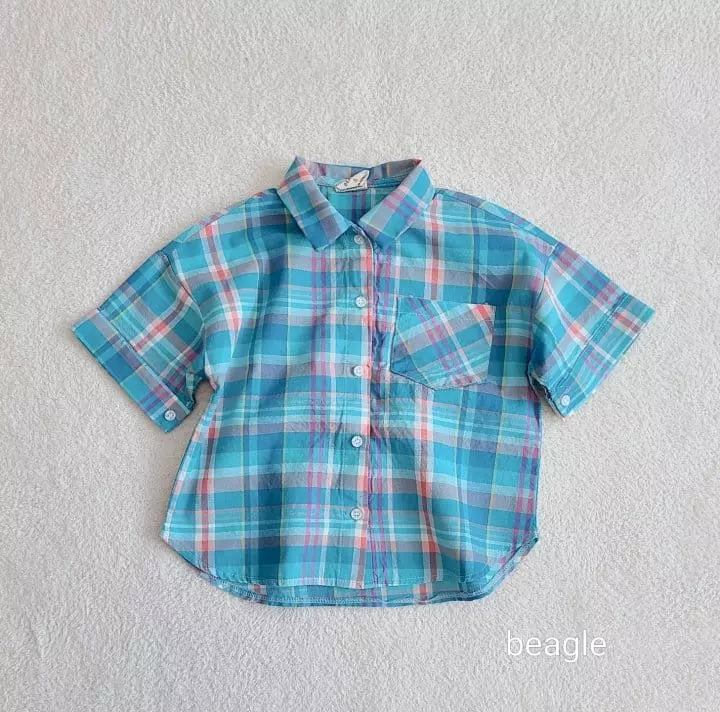 Beagle - Korean Children Fashion - #stylishchildhood - Summer Check Shirt - 4