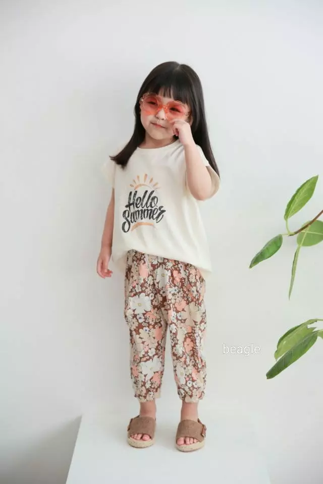 Beagle - Korean Children Fashion - #childofig - Hello Summer Paint Tee - 8