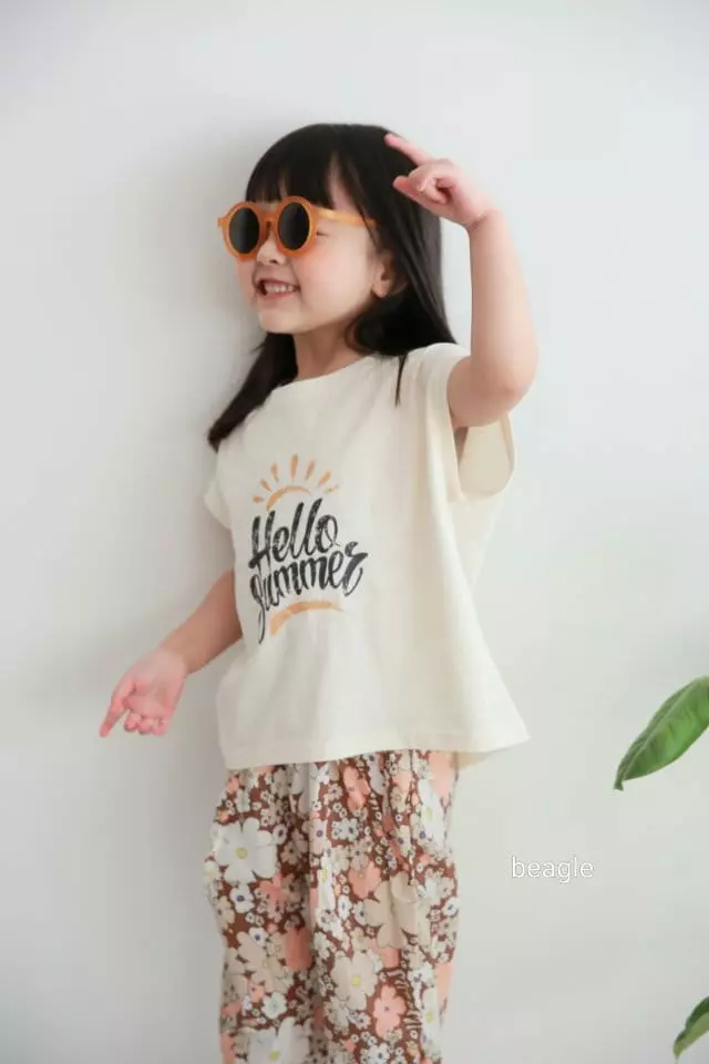 Beagle - Korean Children Fashion - #childrensboutique - Hello Summer Paint Tee - 10