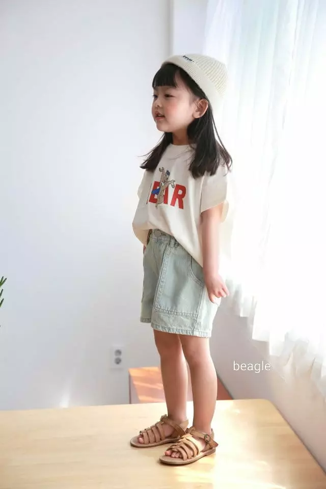 Beagle - Korean Children Fashion - #childrensboutique - Bear Paint Tee - 9