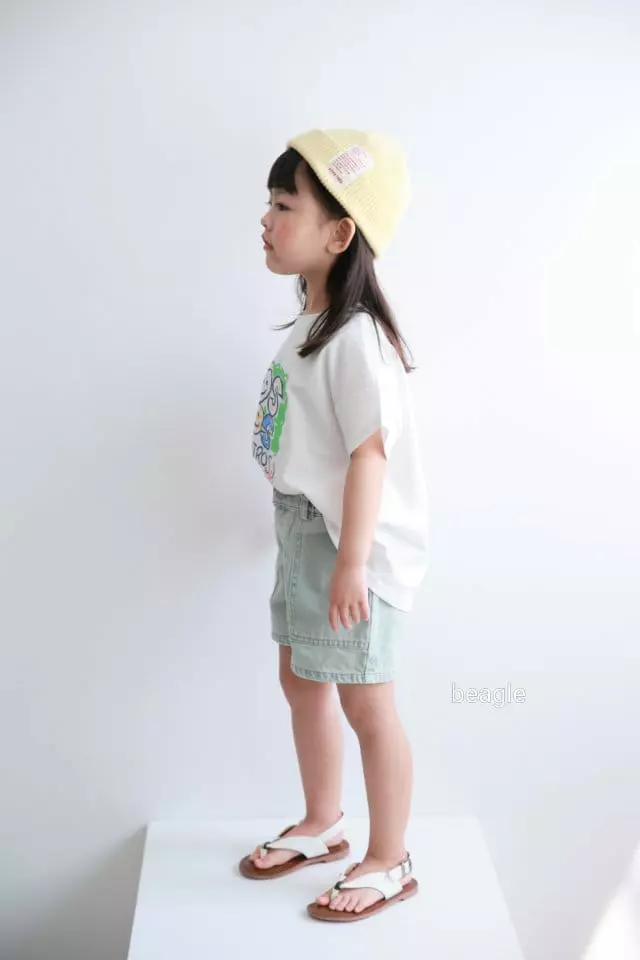 Beagle - Korean Children Fashion - #childrensboutique - Ros Smile Paint Tee - 8