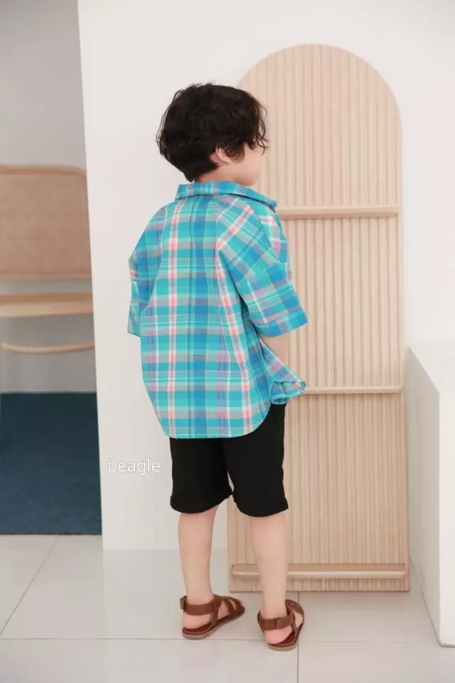Beagle - Korean Children Fashion - #childofig - Summer Check Shirt - 4