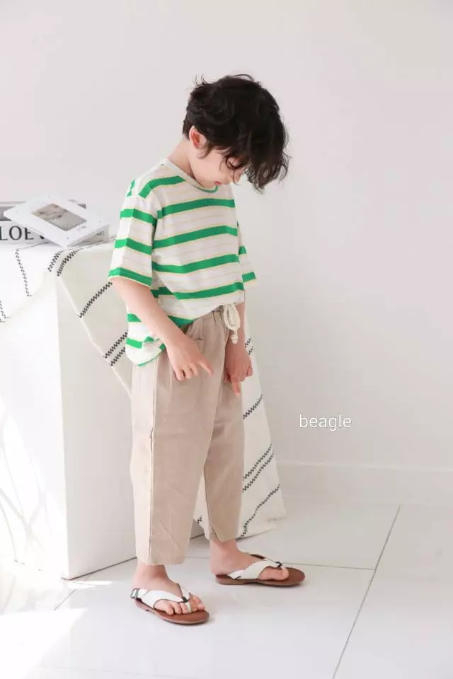 Beagle - Korean Children Fashion - #designkidswear - Stripe Tee - 6