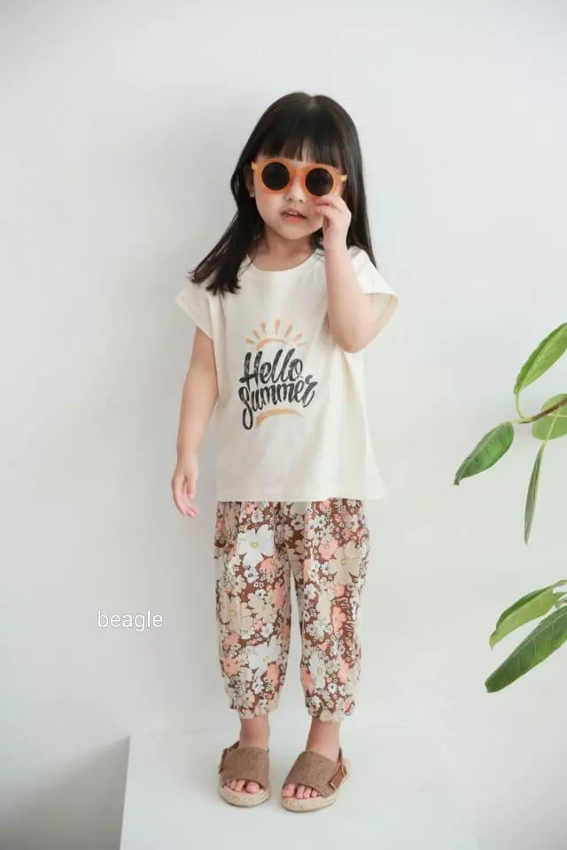 Beagle - Korean Children Fashion - #discoveringself - Hello Summer Paint Tee - 12