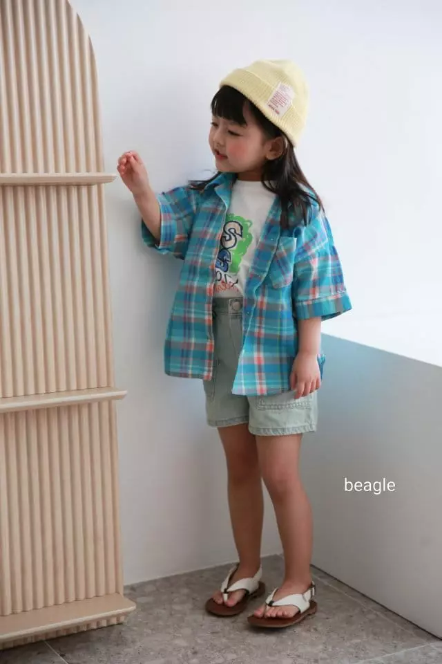 Beagle - Korean Children Fashion - #discoveringself - Summer Check Shirt - 6
