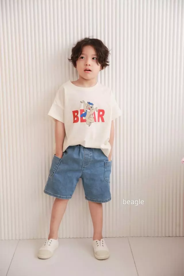 Beagle - Korean Children Fashion - #fashionkids - Bear Paint Tee - 12