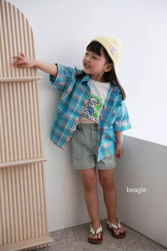Beagle - Korean Children Fashion - #fashionkids - Summer Check Shirt - 7