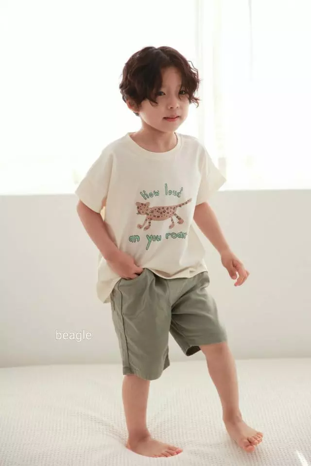 Beagle - Korean Children Fashion - #kidsshorts - Cheetah Tee - 3