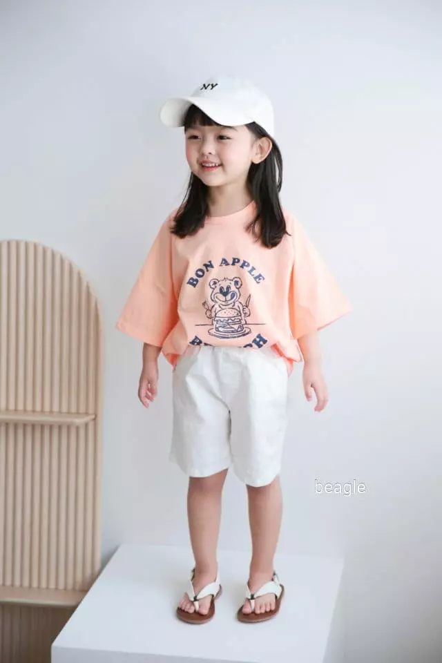 Beagle - Korean Children Fashion - #kidsshorts - Brunch Bear Tee - 10