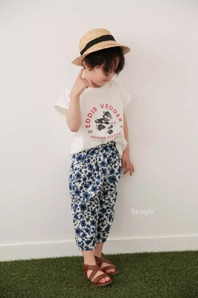 Beagle - Korean Children Fashion - #kidsshorts - Manung Flower Pants - 7