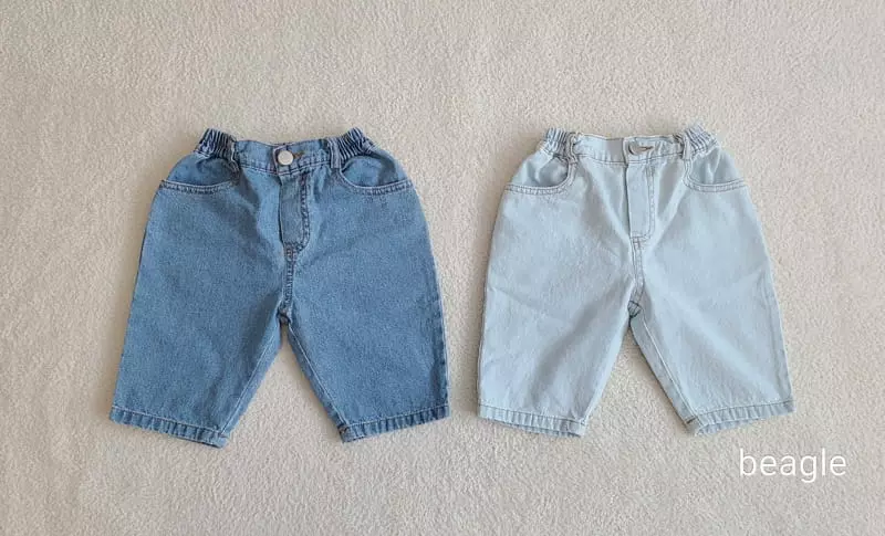 Beagle - Korean Children Fashion - #kidsstore - Awesome Capri Jeans - 5
