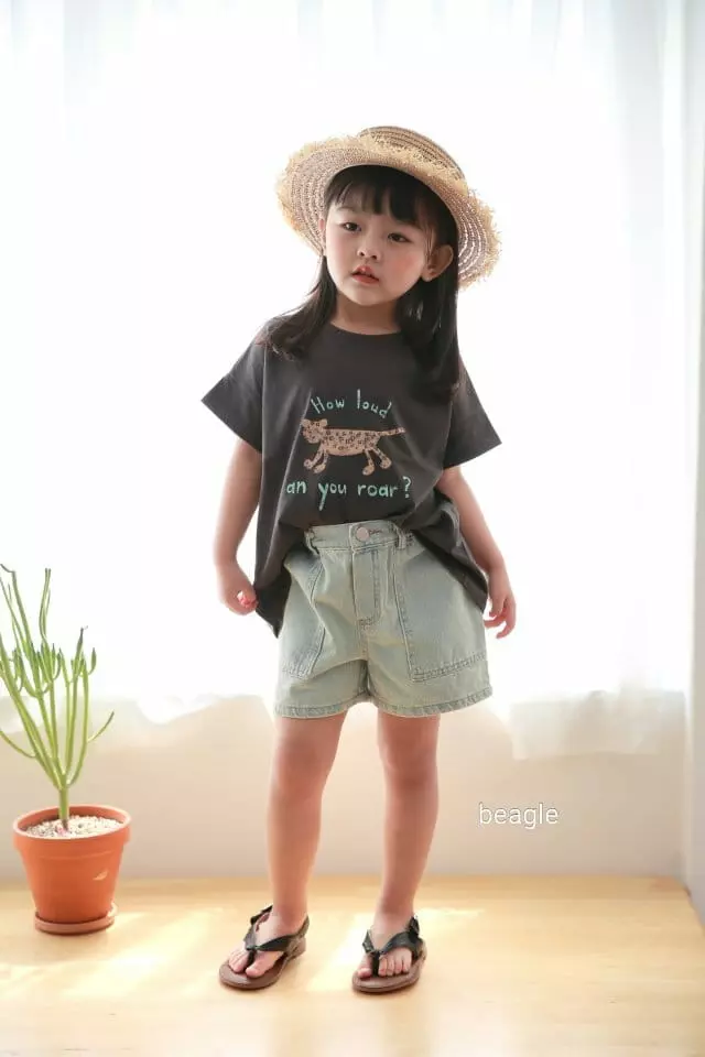 Beagle - Korean Children Fashion - #kidsstore - Plans Denim Shorts - 7