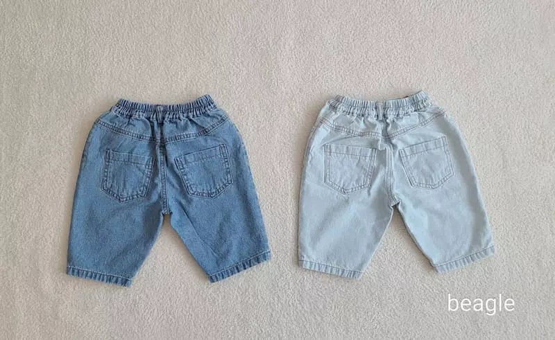 Beagle - Korean Children Fashion - #kidzfashiontrend - Awesome Capri Jeans - 6