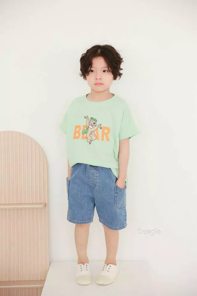 Beagle - Korean Children Fashion - #kidzfashiontrend - Span Good Denim SHOrts - 6